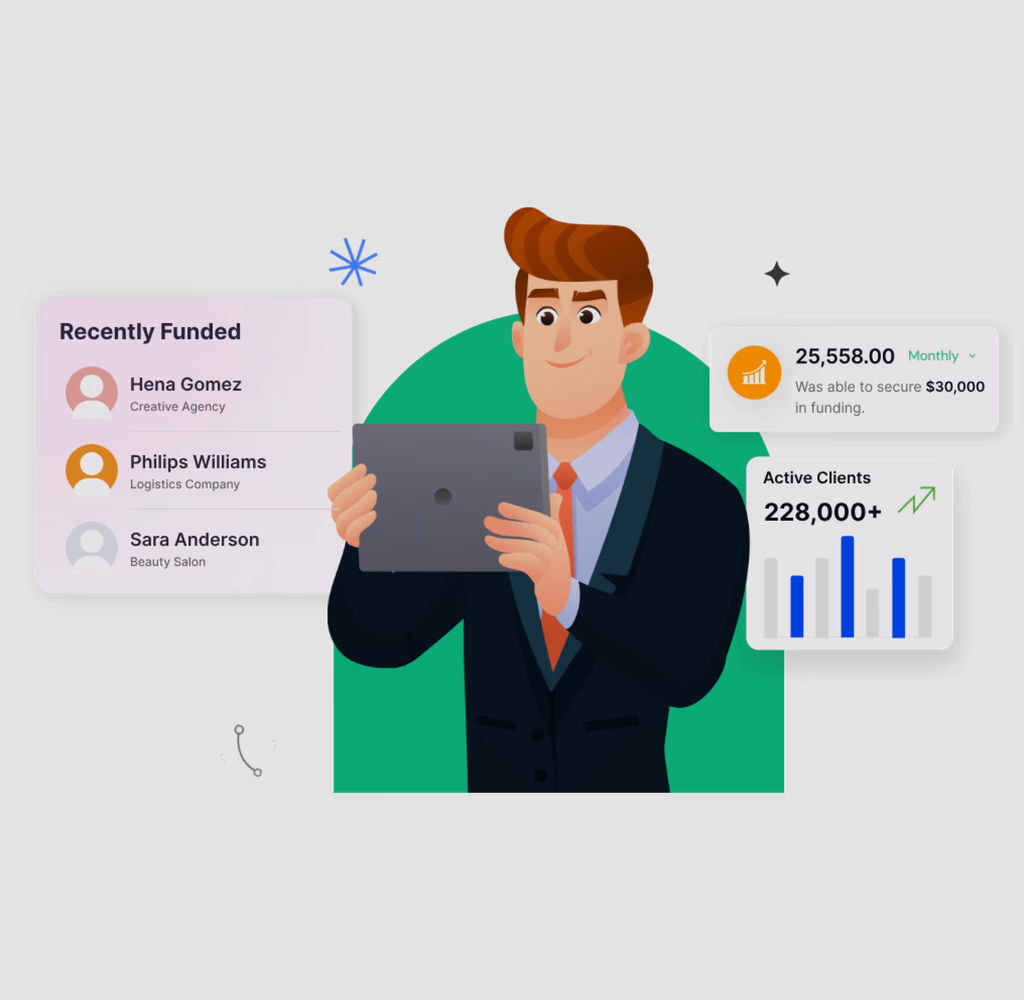 Business funding illustration